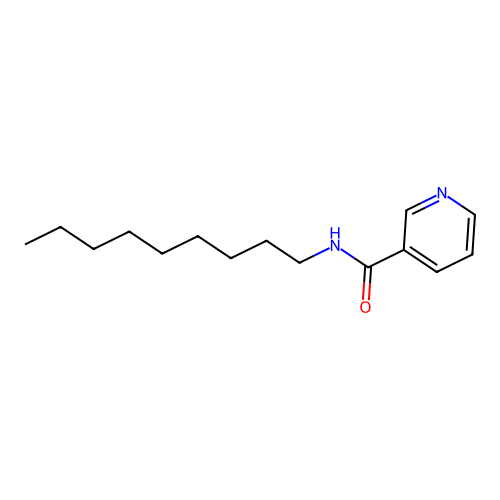 3-Pyridinecarboxamide, N-nonyl- structure