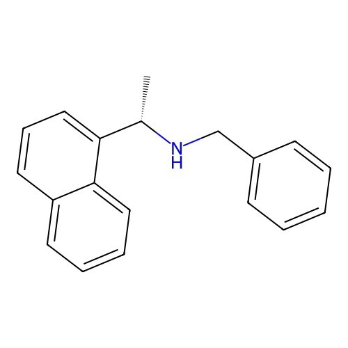 benzyl[(1S)-1-(naphthalen-1-yl)ethyl]amine structure