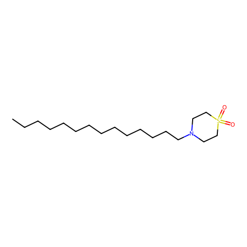 4-十四烷基-1,4-噻嗪烷1,1-二氧化物 structure