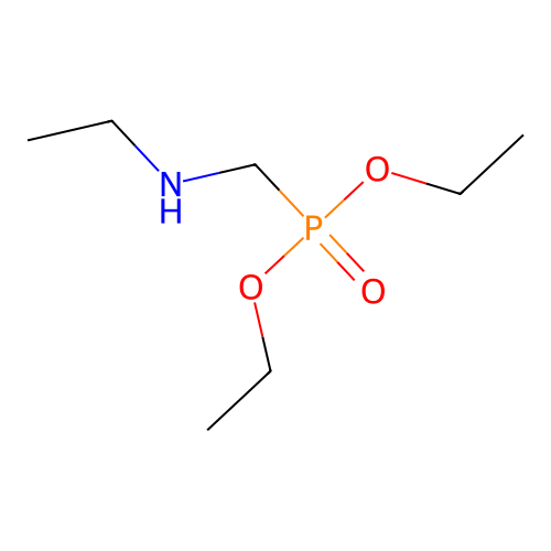 Phosphonic acid, [(ethylamino)methyl]-, diethyl ester structure