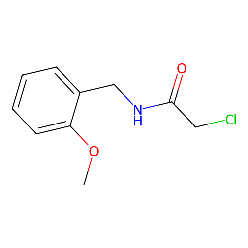 2-chloro-N-[(2-methoxyphenyl)methyl]acetamide structure