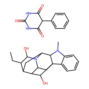 Ajmaline phenylbarbiturate structure