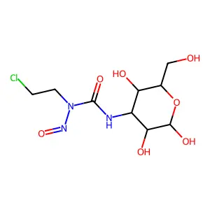 3-(3-(2-Chloroethyl)-3-nitrosoureido)-3-deoxyallose structure