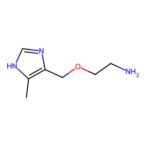 Ethanamine, 2-((5-methyl-1H-imidazol-4-yl)methoxy)- structure