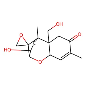 Trichothec-9-en-8-one, 12,13-epoxy-3,15-dihydroxy- structure