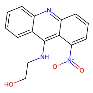 Ethanol, 2-((1-nitro-9-acridinyl)amino)- structure