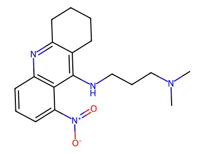N,N-Dimethyl-N'-(1,2,3,4-tetrahydro-8-nitro-9-acridinyl)-1,3-propanediamine structure