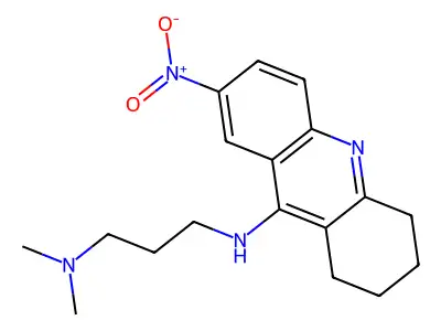 1,3-Propanediamine, N,N-dimethyl-N'-(1,2,3,4-tetrahydro-7-nitro-9-acridinyl)- structure