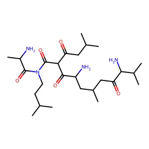 3-((2-((Aminoiminomethyl)amino)ethyl)thio)-2-(mercaptomethyl)propanoic acid structure