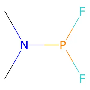 Phosphoramidous difluoride, dimethyl- structure