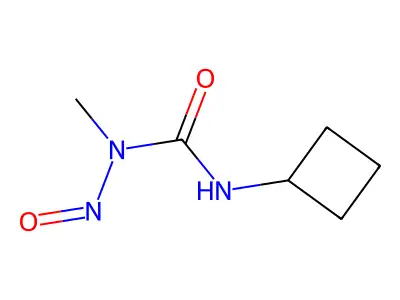 1-Cyclobutyl-3-methyl-3-nitrosourea structure