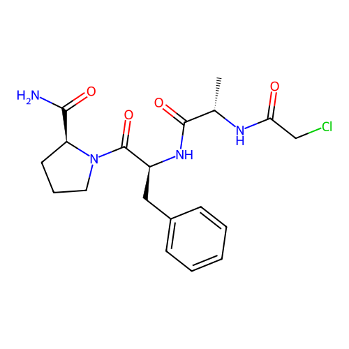 L-Prolinamide, N-(chloroacetyl)-L-alanyl-L-phenylalanyl- structure