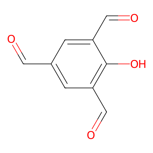 2-Hydroxy-1,3,5-benzenetricarbaldehyde structure