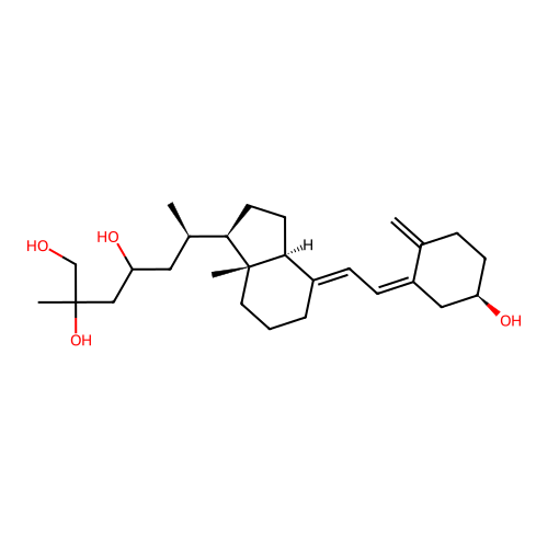 23,25,26-Trihydroxyvitamin D3 structure