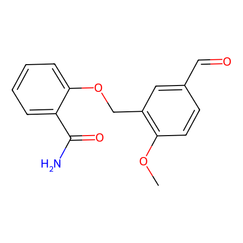 2-[(5-Formyl-2-methoxybenzyl)oxy]benzamide structure