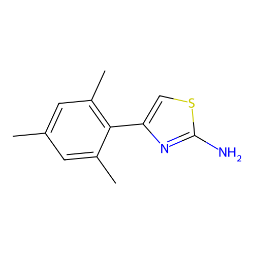 4-(2,4,6-Trimethylphenyl)-1,3-thiazol-2-amine structure