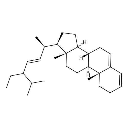 Stigmasta-3,5,22-triene, (22E,24xi)- structure