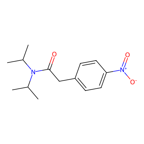 2-(4-nitrophenyl)-N,N-di(propan-2-yl)acetamide structure