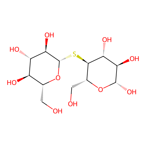Thiocellobiose structure