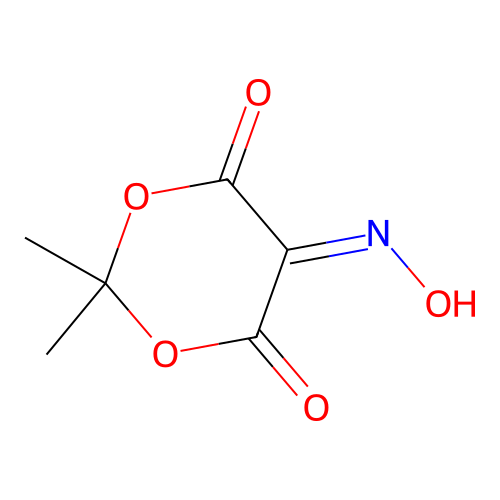 isopropylidene (hydroxyimino)malonate structure