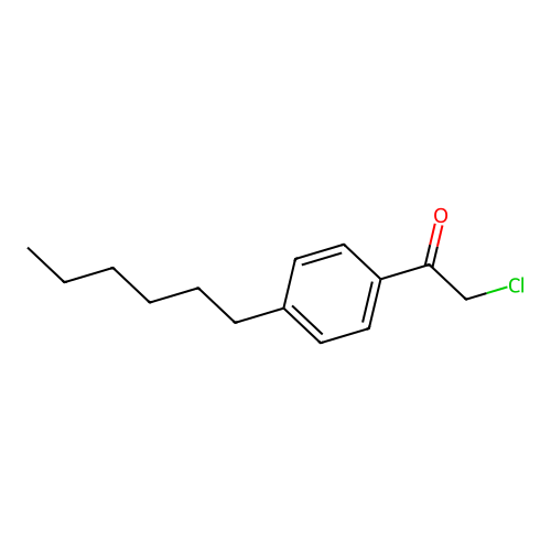 2-Chloro-1-(4-hexylphenyl)ethan-1-one structure