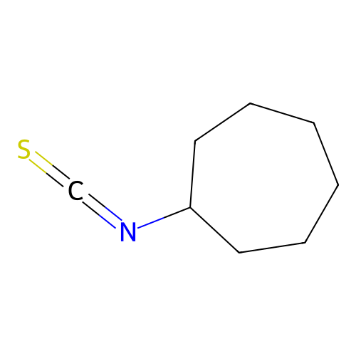 Isothiocyanatocycloheptane structure