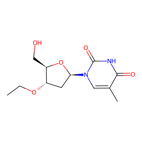 Thymidine, 3'-O-ethyl- structure