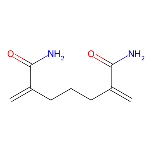 2,6-二亚甲基庚二酰胺 structure