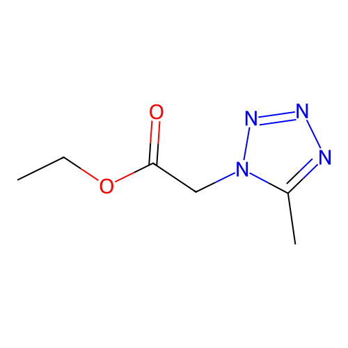 Ethyl 2-(5-methyltetrazol-1-yl)acetate structure