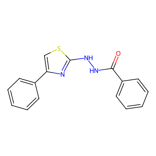 N'-(4-phenyl-1,3-thiazol-2-yl)benzohydrazide structure