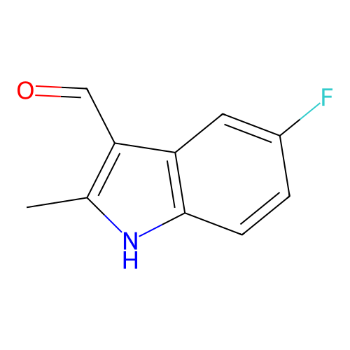 5-Fluoro-2-methyl-1H-indole-3-carbaldehyde structure