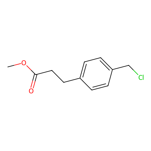 Methyl 3-[4-(chloromethyl)phenyl]propanoate structure