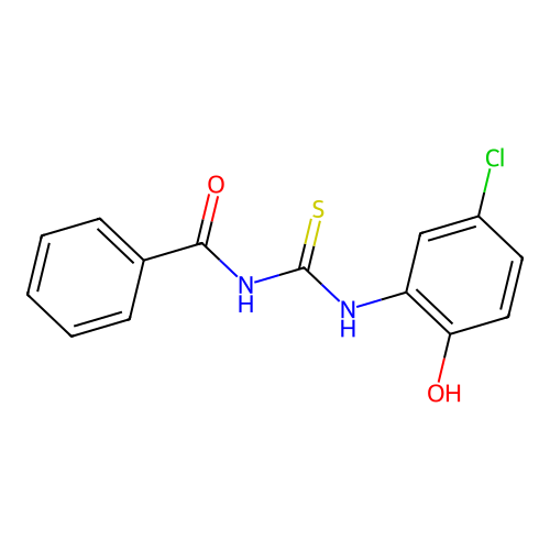 1-Benzoyl-3-(5-chloro-2-hydroxyphenyl)thiourea structure