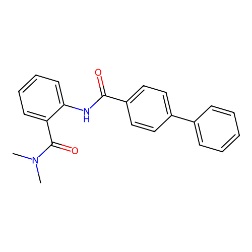 N,N-dimethyl-2-[(4-phenylbenzoyl)amino]benzamide structure