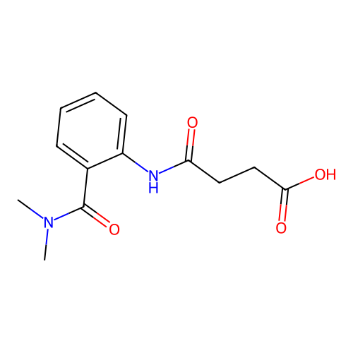 4-[2-(Dimethylcarbamoyl)anilino]-4-oxobutanoic acid structure