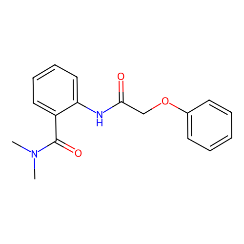 N,N-dimethyl-2-[(2-phenoxyacetyl)amino]benzamide structure