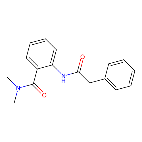 N,N-dimethyl-2-[(phenylacetyl)amino]benzamide structure