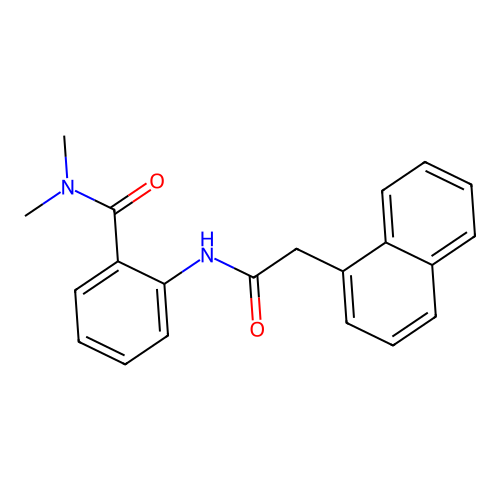 N,N-dimethyl-2-[(1-naphthylacetyl)amino]benzamide structure