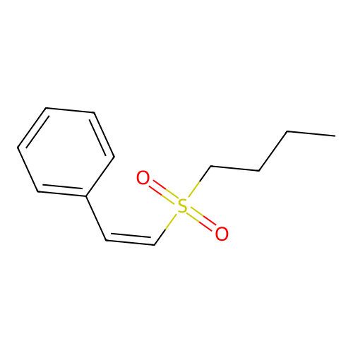 Butyl 2-phenylvinyl sulfone structure