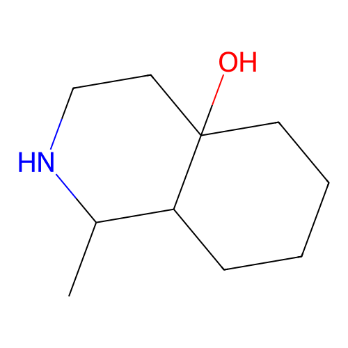 1-Methyl-octahydro-isoquinolin-4a-ol structure