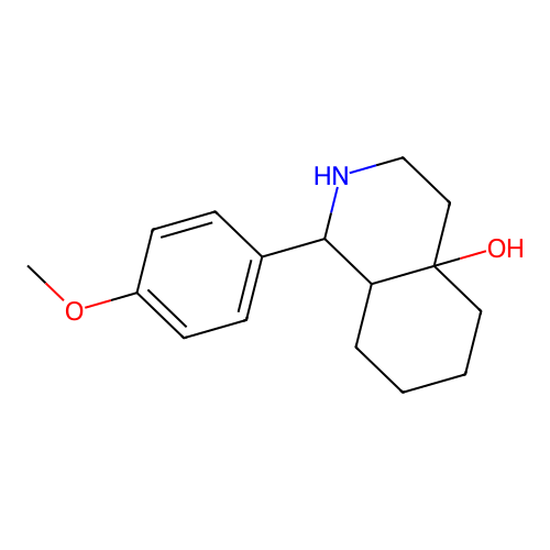 1-(4-Methoxy-phenyl)-octahydro-isoquinolin-4a-ol structure