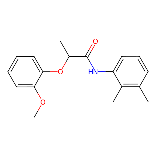 N-(2,3-dimethylphenyl)-2-(2-methoxyphenoxy)propanamide structure