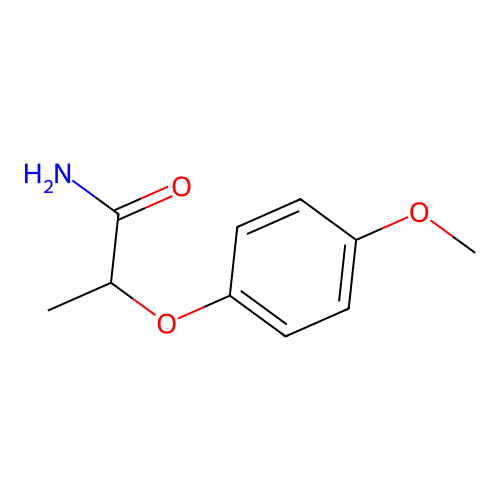 2-(4-Methoxyphenoxy)propanamide structure