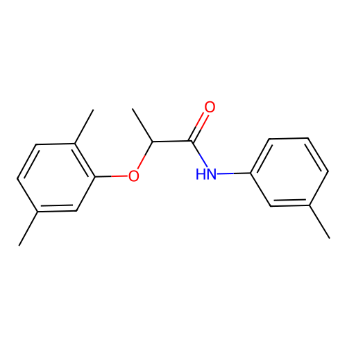 2-(2,5-dimethylphenoxy)-N-(3-methylphenyl)propanamide structure