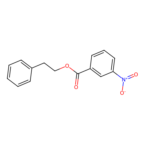 2-Phenylethyl 3-nitrobenzoate structure