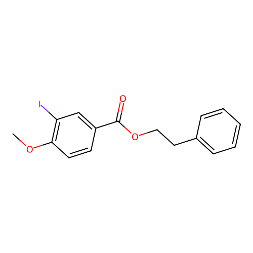 2-Phenylethyl 3-iodo-4-methoxybenzoate structure