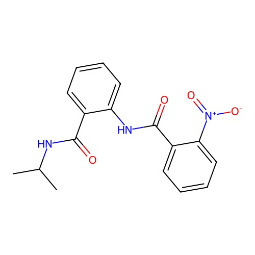 2-[(2-nitrobenzoyl)amino]-N-propan-2-ylbenzamide structure