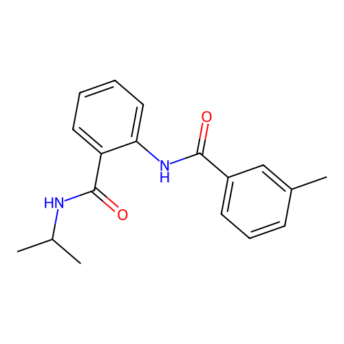 2-[(3-methylbenzoyl)amino]-N-propan-2-ylbenzamide structure
