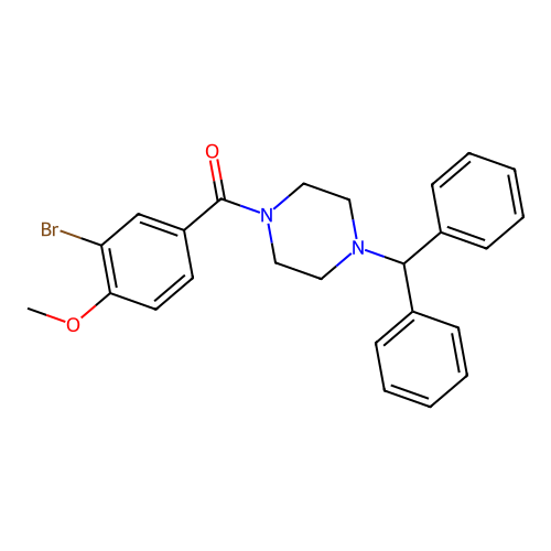 (4-Benzhydrylpiperazin-1-yl)-(3-bromo-4-methoxyphenyl)methanone structure