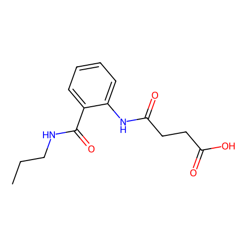 4-Oxo-4-[2-(propylcarbamoyl)anilino]butanoic acid structure